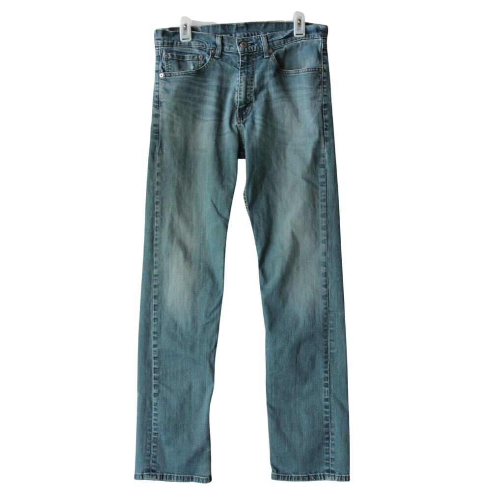 LEVIS 505 Men Jeans Size 34x34 Blue/Straight Leg/medium wash denim *Nice